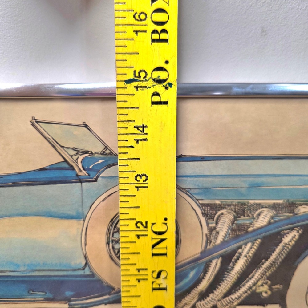Ken Dallison 1929 Duesenberg J Phaeton Body 20" x 15" Signed‎ Framed Print - Picture 8 of 8